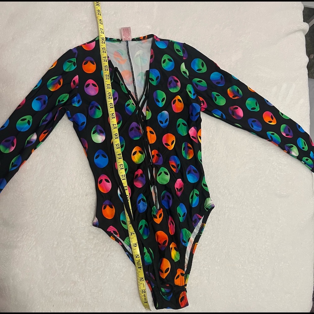 Tie-dye alien one piece